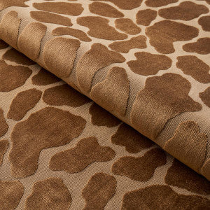 Giraffe Velvet Safari 82970 by Schumacher Fabric