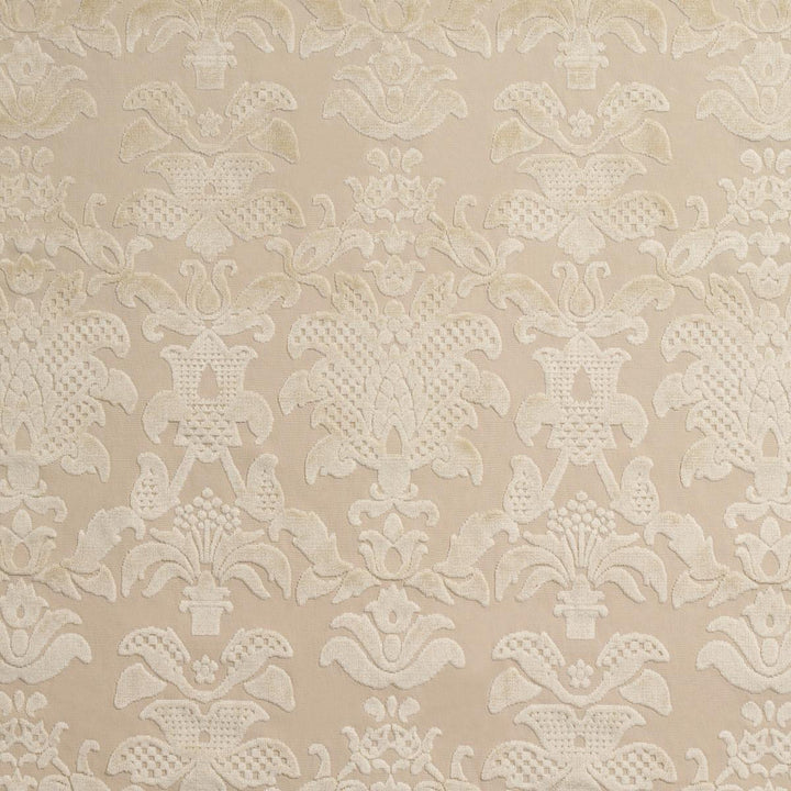 Limbourg Damask Velvet Pearl 82161 by Schumacher Fabric Cut & Patterned Velvets 13.38" - Fabric Carolina -