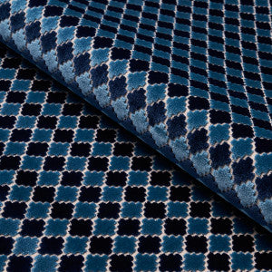 Marrakesh Velvet Indigo 65645 by Schumacher Fabric