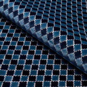 Marrakesh Velvet Indigo 65645 by Schumacher Fabric