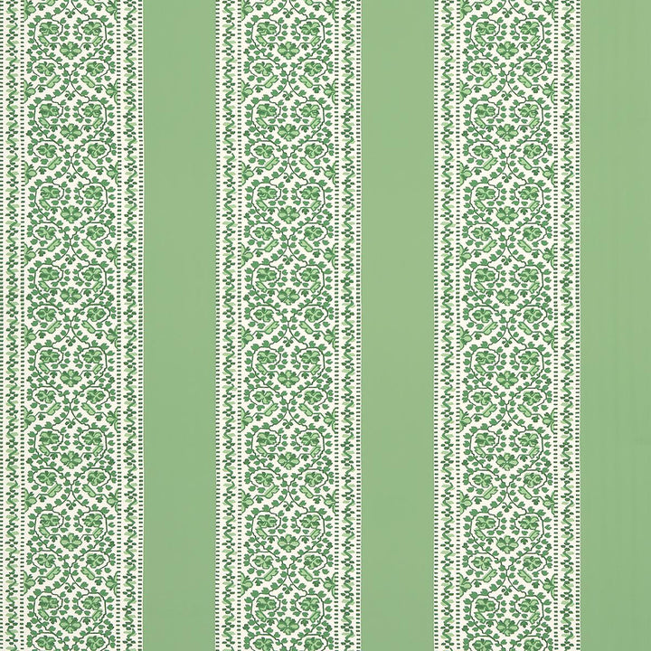 Jasmine Leaf Green 5014341 by Schumacher Wallpaper Moon River 27.0" - Fabric Carolina -