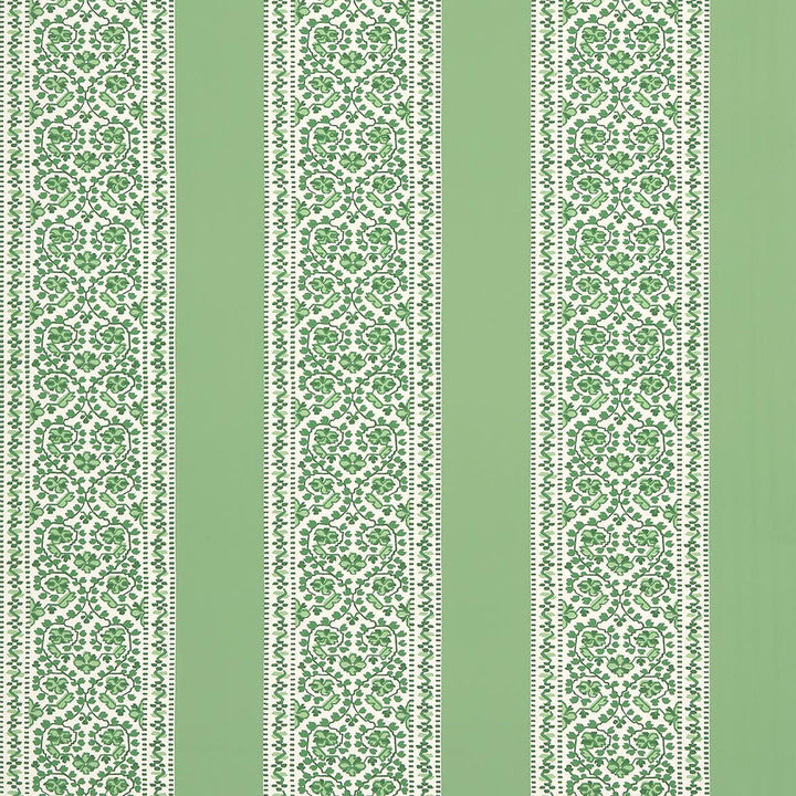 Jasmine Leaf Green 5014341 by Schumacher Designer Wallpaper Moon River 27.0" - Swanky Fabrics -