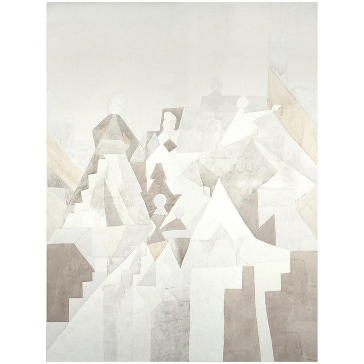 Steps Argil And Stone 5011102 by Schumacher Wallpaper Panels 108.0" - Fabric Carolina -