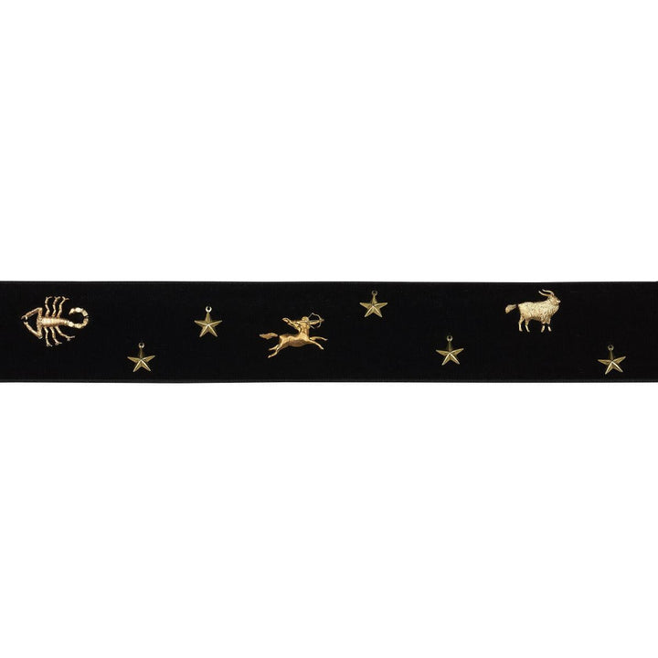 Carmen Velvet Tape Black 82870 by Schumacher Trim Charlap Hyman & Herrero - Fabric Carolina -