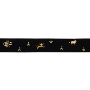 Carmen Velvet Tape Black 82870 by Schumacher Trim