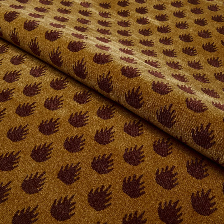Coronation Velvet Bronze 82980 by Schumacher Fabric Cut & Patterned Velvets 8.88" - Fabric Carolina -