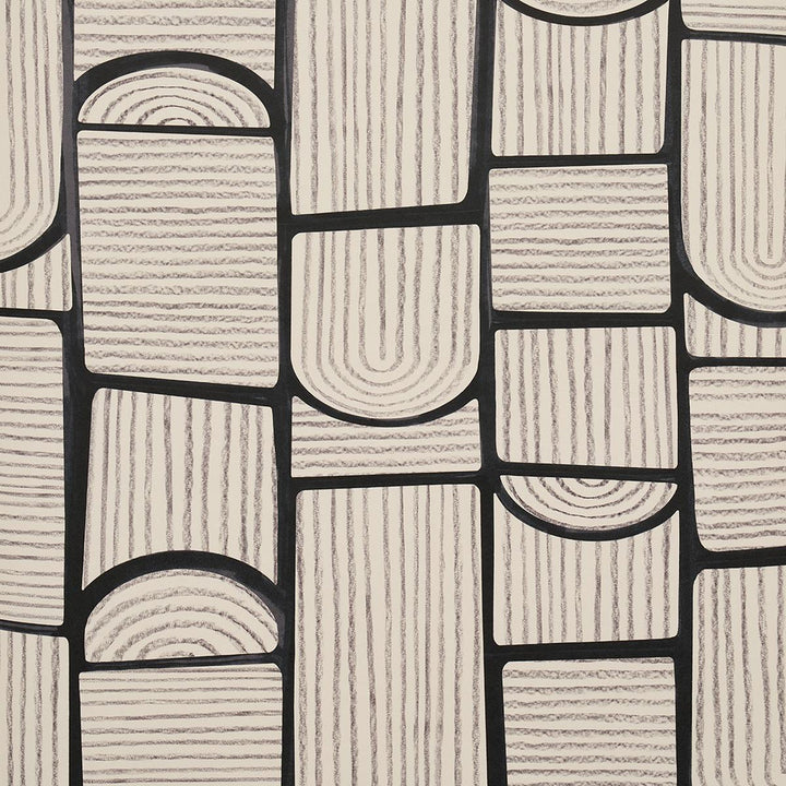 Bloomsbury Carbon 5013685 by Schumacher Wallpaper Backdrop 27.0" - Fabric Carolina -