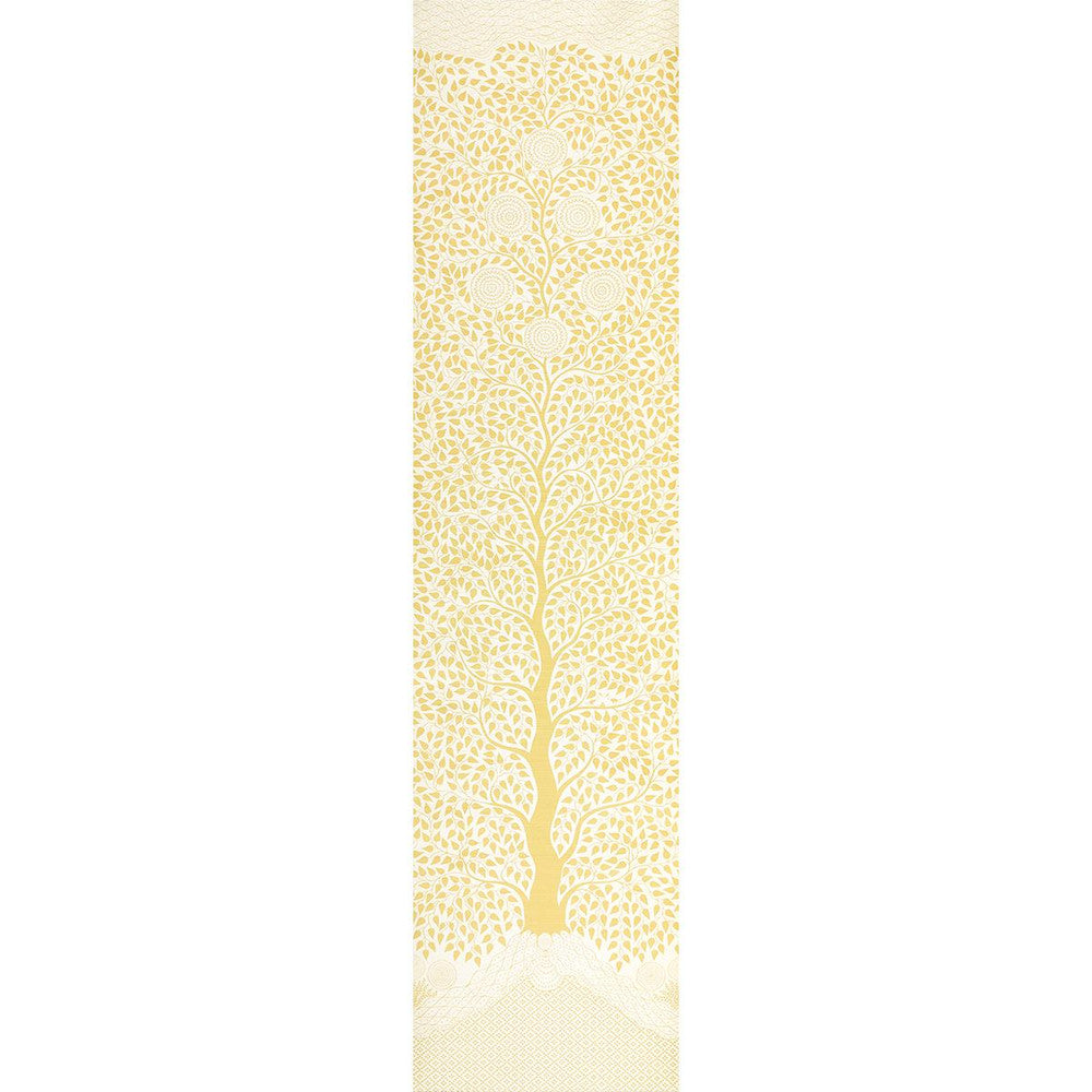 Kayon Sisal Panel Soft Yellow 5013722 by Schumacher Wallpaper Textured Wallcoverings & Printed Grasscloths 35.0" - Fabric Carolina -