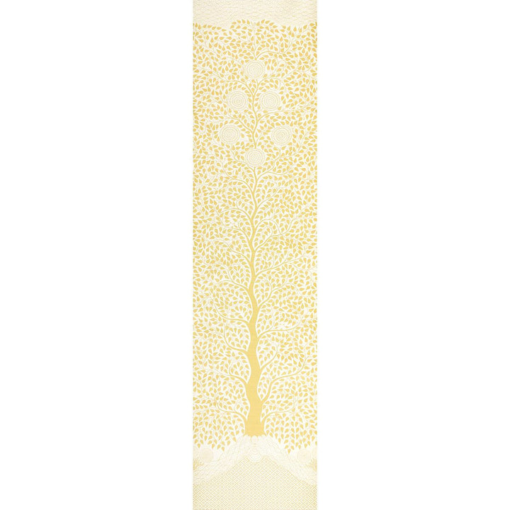 Kayon Sisal Panel Soft Yellow 5013722 by Schumacher Wallpaper Textured Wallcoverings & Printed Grasscloths 35.0" - Fabric Carolina -