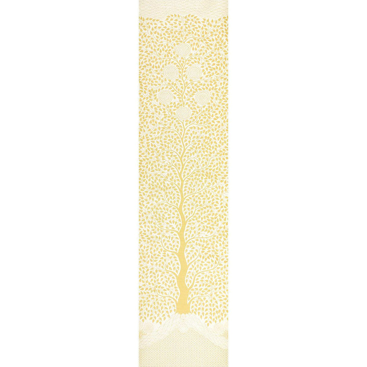 Kayon Sisal Panel Soft Yellow 5013722 by Schumacher Designer Wallpaper Textured Wallcoverings & Printed Grasscloths 35.0" - Swanky Fabrics -