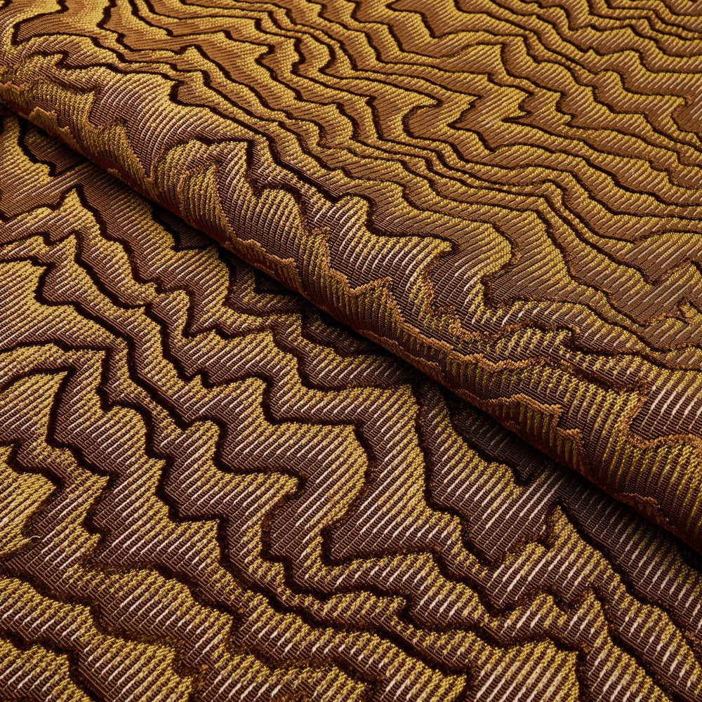 Zambezi Velvet Bronze 83020 by Schumacher Designer Fabric Cut & Patterned Velvets 13.25" - Swanky Fabrics -
