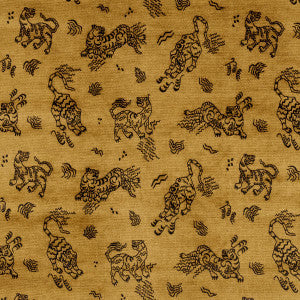 Kinabalu Velvet Gold 82170 by Schumacher Fabric