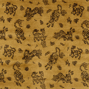 Kinabalu Velvet Gold 82170 by Schumacher Fabric