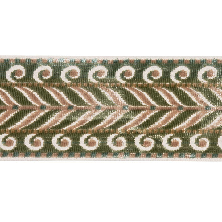 Marion Velvet Tape Jade 77626 by Schumacher Trim Cut & Patterned Velvets - Fabric Carolina -