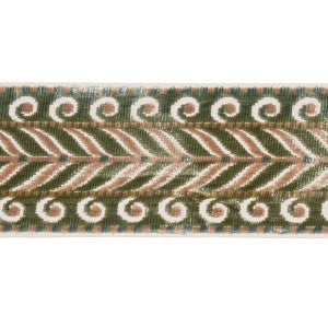 Marion Velvet Tape Jade 77626 by Schumacher Trim