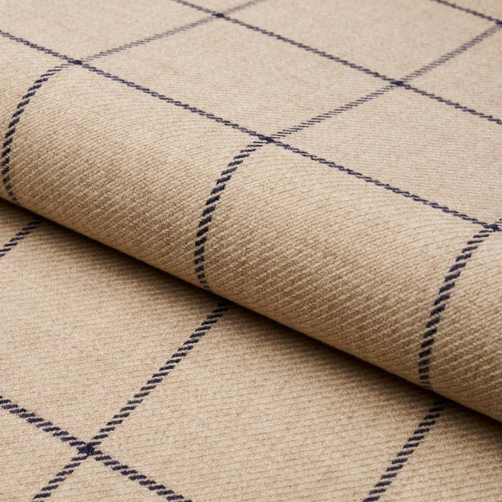 Bancroft Wool Plaid Ivory 66775 by Schumacher Fabric A Country Life 4.0" - Fabric Carolina -