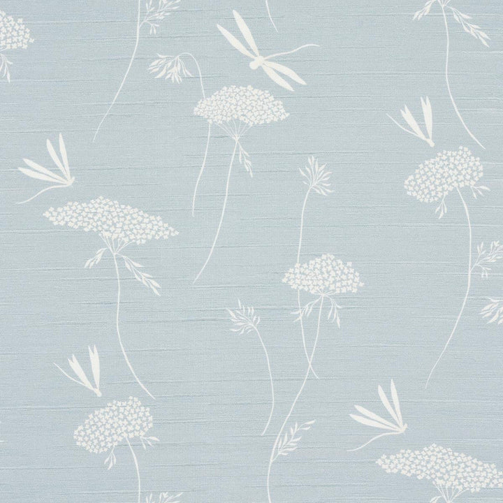 La Libellule Silk Ciel 5015191 by Schumacher Designer Wallpaper Textured Wallcoverings & Printed Grasscloths 11.88" - Swanky Fabrics -