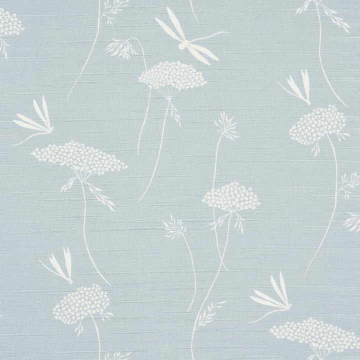 La Libellule Silk Ciel 5015191 by Schumacher Wallpaper Textured Wallcoverings & Printed Grasscloths 11.88" - Fabric Carolina -