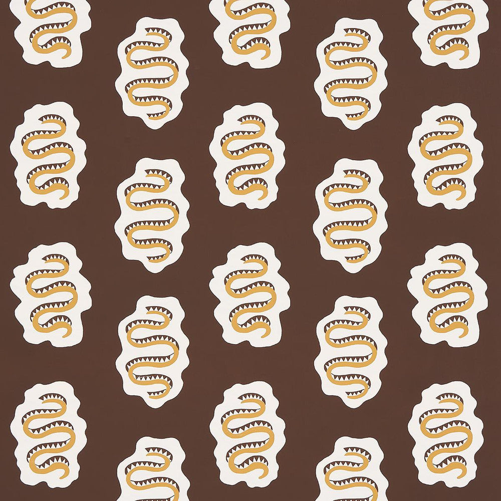 Elsa Amber 5014812 by Schumacher Wallpaper Regine 12.62" - Fabric Carolina -