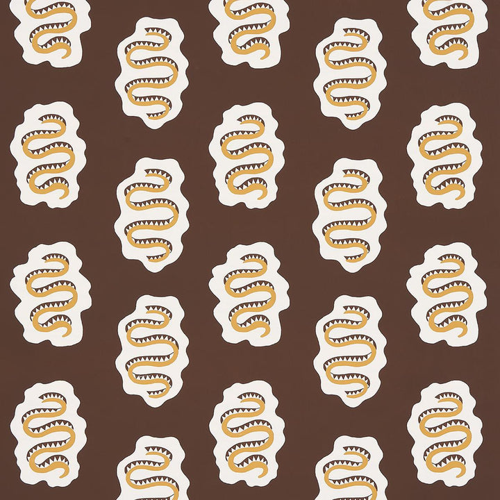 Elsa Amber 5014812 by Schumacher Wallpaper Regine 12.62" - Fabric Carolina -