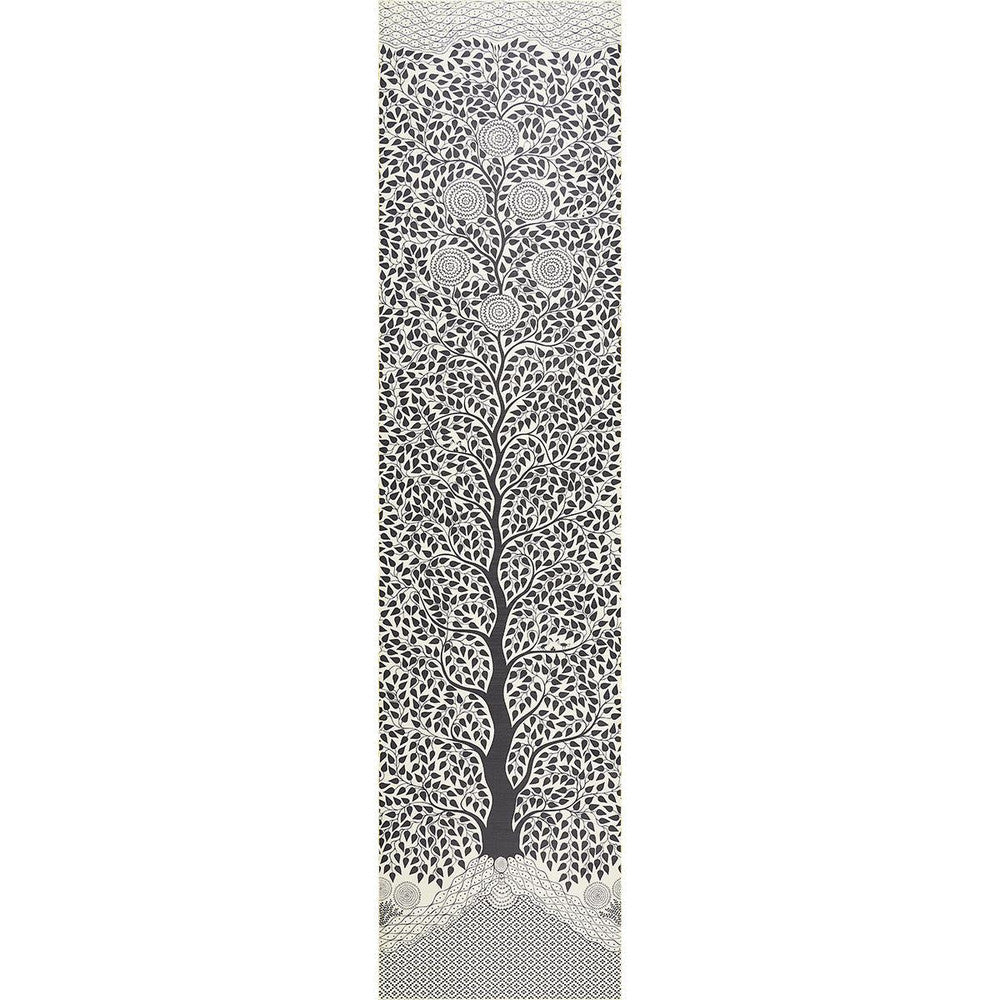 Kayon Sisal Panel Black 5013723 by Schumacher Wallpaper Textured Wallcoverings & Printed Grasscloths 35.0" - Fabric Carolina -