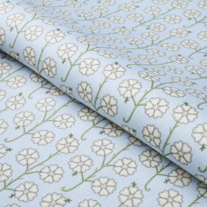 Gardenia Egg Blue 181400 by Schumacher Fabric