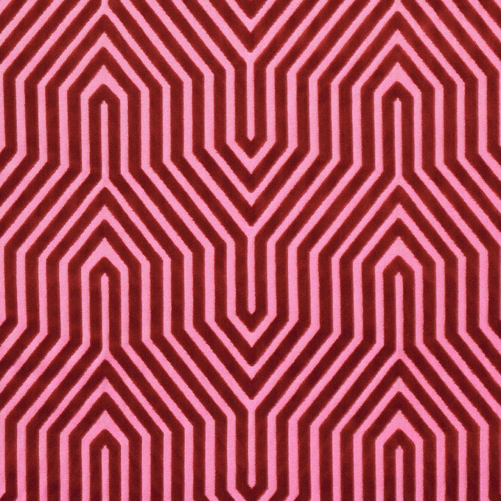 Vanderbilt Velvet Fuchsia 83001 by Schumacher Designer Fabric Cut & Patterned Velvets 13.88" - Swanky Fabrics -