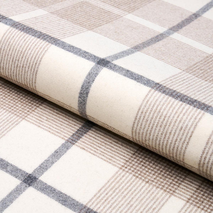 Montana Wool Plaid Neutral 66664 by Schumacher Fabric Luxe Lodge 9.62" - Fabric Carolina -