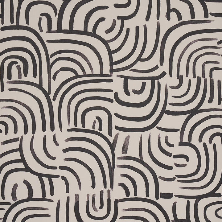 New Beat Carbon 5013695 by Schumacher Designer Wallpaper Backdrop 27.0" - Swanky Fabrics -