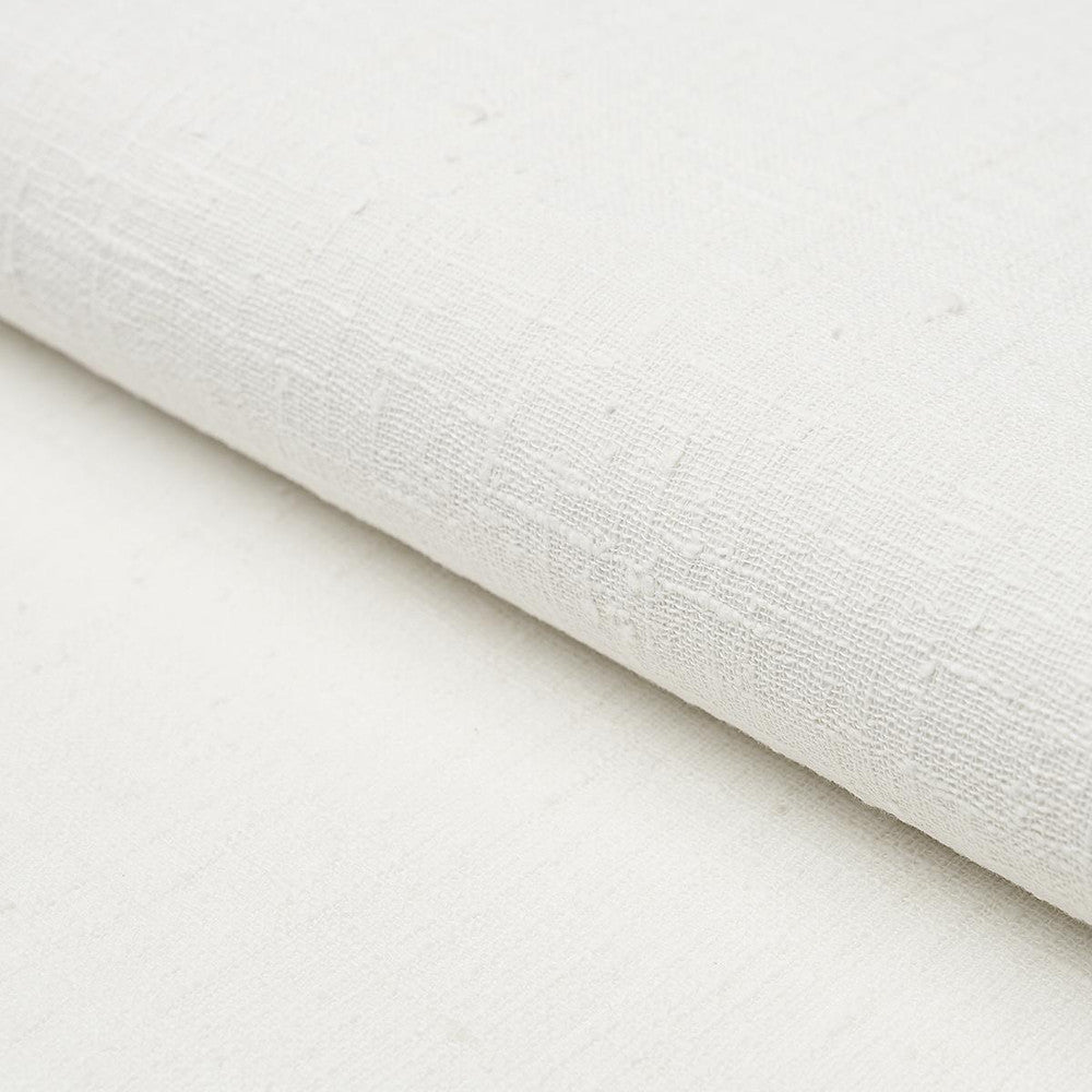 Linen Bark White 5012960 by Schumacher Wallpaper Textured Wallcoverings & Printed Grasscloths - Fabric Carolina -