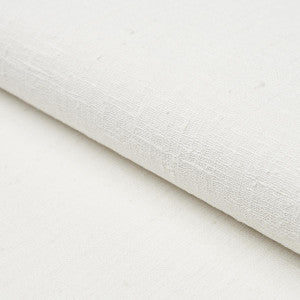 Linen Bark White 5012960 by Schumacher Wallpaper
