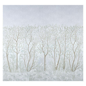 Brindille Golden Accented Mineral 5010923 by Schumacher Wallpaper