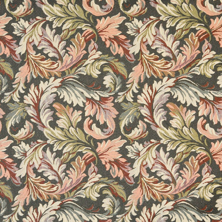 6901 Slate/Leaf by Charlotte Fabric Glorious Gardens 70% Polyester, 30% Cotton Asia Exceeds 100,000 Wyzenbeek Rubs (Heavy Duty) Horizontal: 13.0" x Vertical: 14.0" 54 Inches - Fabric Carolina -