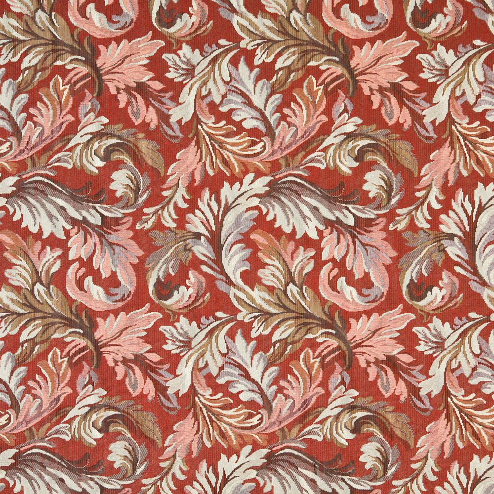 6902 Spice/Leaf by Charlotte Fabric Glorious Gardens 70% Polyester, 30% Cotton Asia Exceeds 100,000 Wyzenbeek Rubs (Heavy Duty) Horizontal: 13.0" x Vertical: 14.0" 54 Inches - Fabric Carolina -
