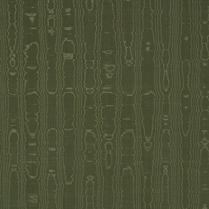 Beau Cotton Linen Moire Olive 83253 by Schumacher Fabric Patterson Flynn - Fabric Carolina -