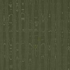 Beau Cotton Linen Moire Olive 83253 by Schumacher Fabric