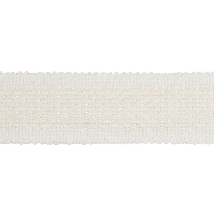 Cardiff Tape Medium Ivory 83390 by Schumacher Designer Trim Patterson Flynn 1.0" - Swanky Fabrics -