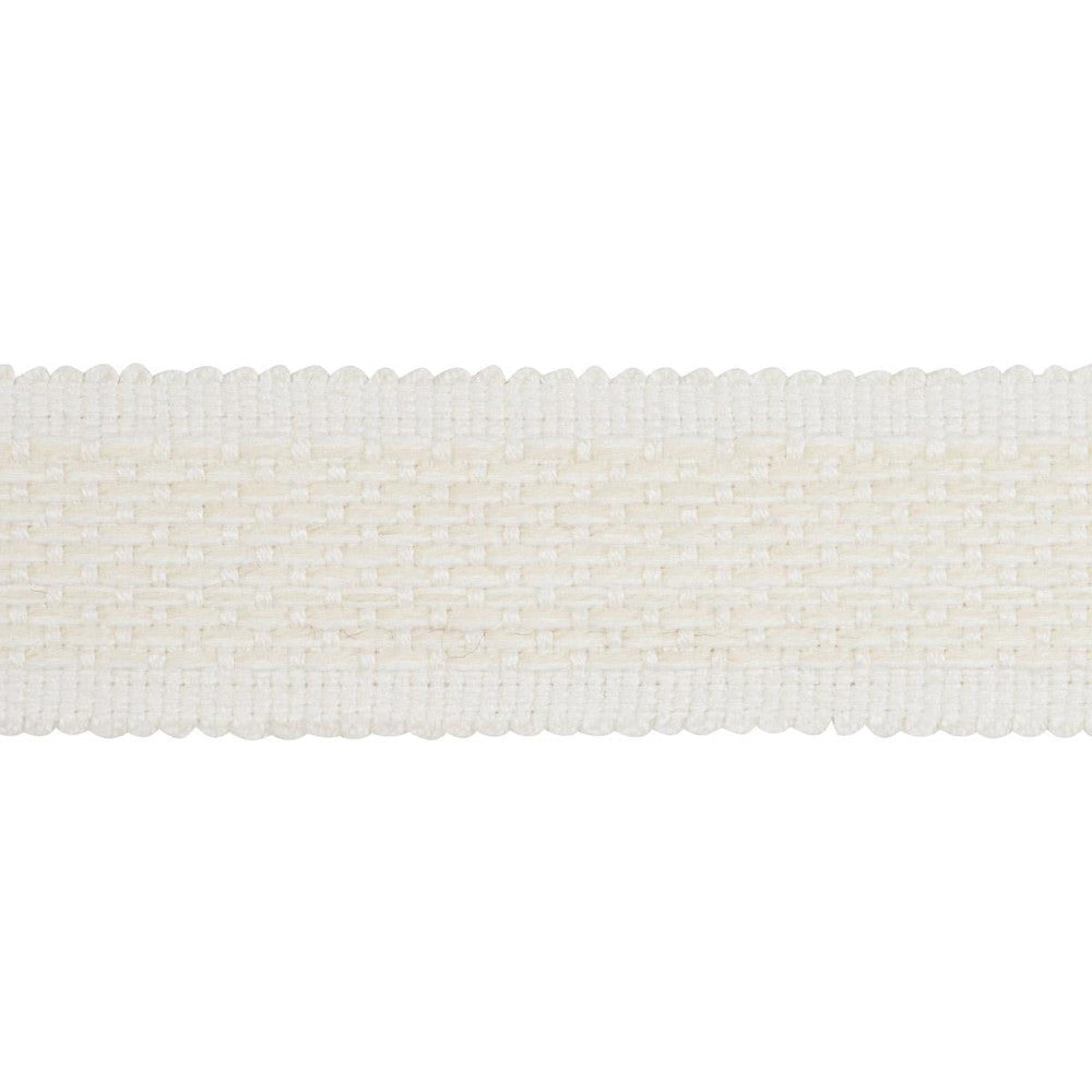 Cardiff Tape Medium Ivory 83390 by Schumacher Trim Patterson Flynn 1.0" - Fabric Carolina -