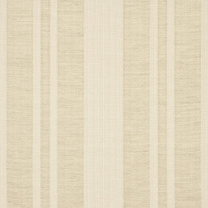 Simon Wool Linen Stripe Natural 83261 by Schumacher Fabric