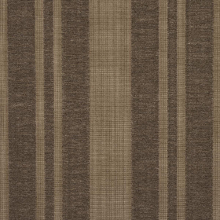 Simon Wool Linen Stripe Brown 83260 by Schumacher Designer Fabric Patterson Flynn 13.75" - Swanky Fabrics -