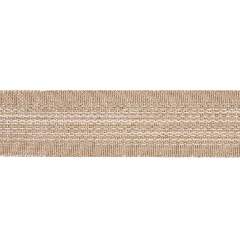 Cardiff Tape Sand 83381 by Schumacher Designer Trim Patterson Flynn 1.0" - Swanky Fabrics -