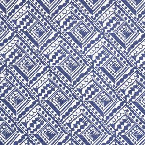 Topsy Turvy Navy 181492 by Schumacher Fabric