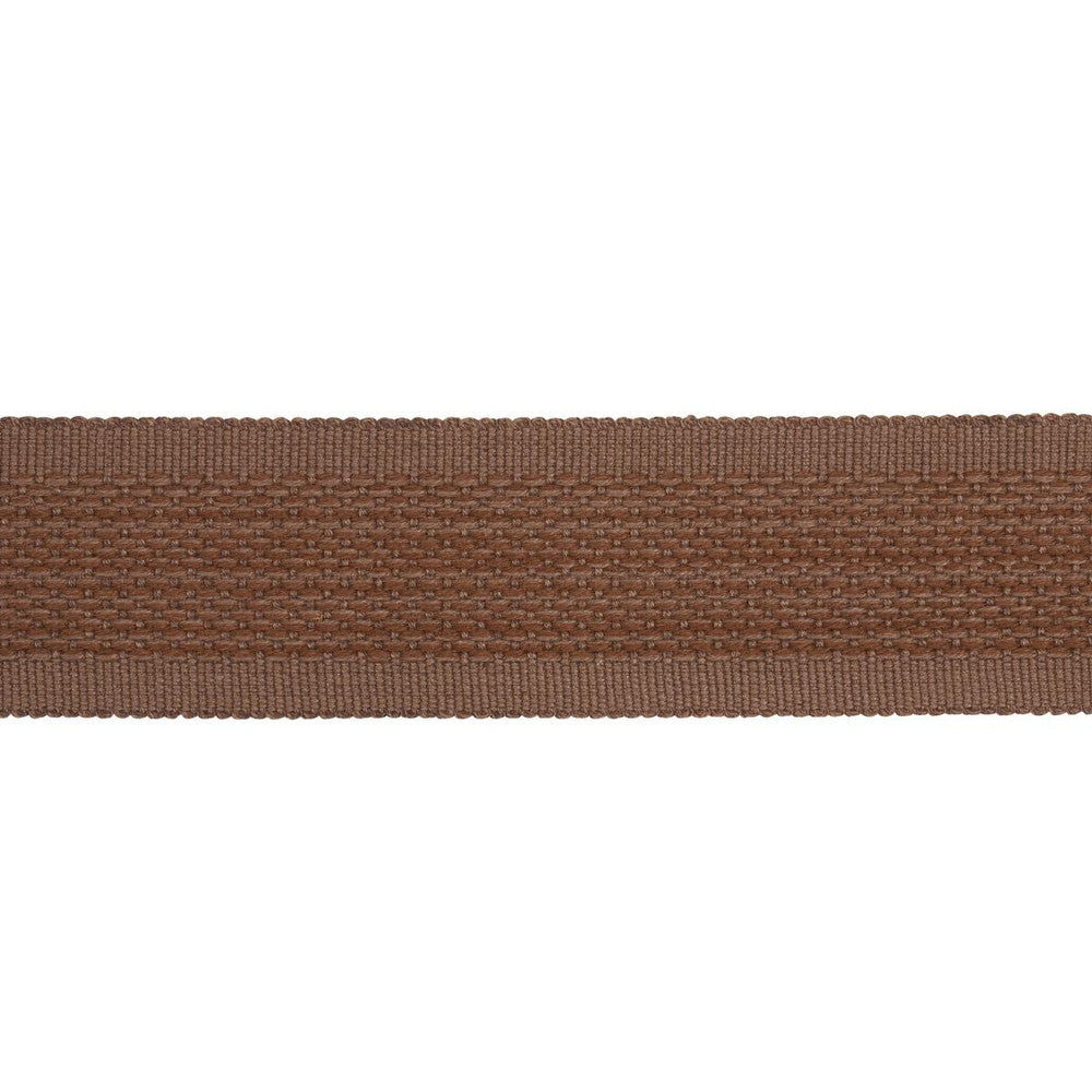 Cardiff Tape Brown 83382 by Schumacher Designer Trim Patterson Flynn 1.0" - Swanky Fabrics -