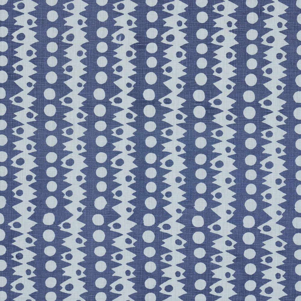 Trickledown Blues 181550 by Schumacher Designer Fabric Drusus Tabor 3.0" - Swanky Fabrics -