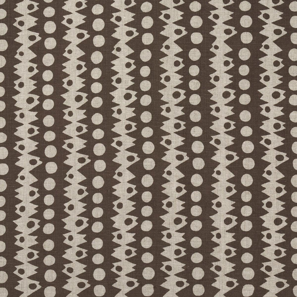 Trickledown Brown On Natural 181553 by Schumacher Fabric Drusus Tabor 3.0" - Fabric Carolina -