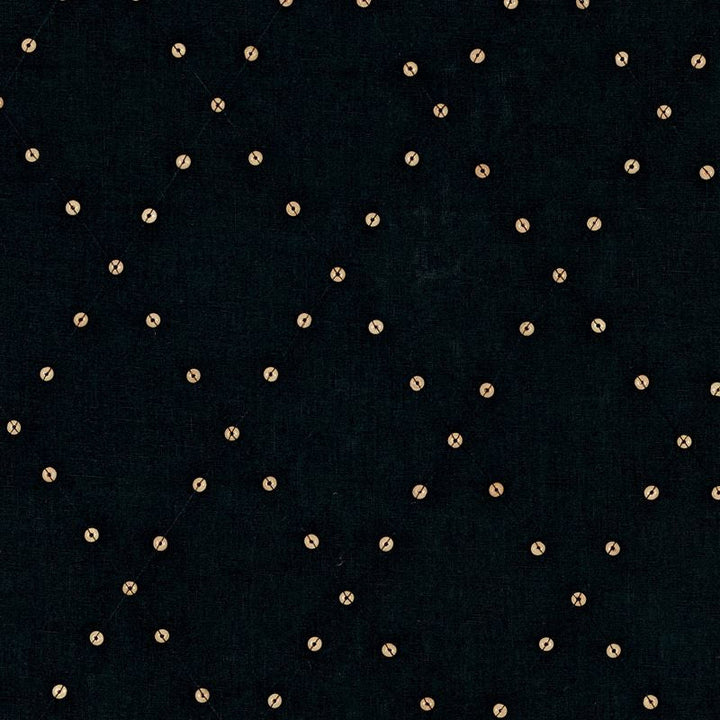 Samoa Diamond Black 69080 by Schumacher Designer Fabric Tribal-Chic 75% Linen, 22% Wooden, 3% Spun - Horizontal: 6 and Vertical: 8.5 53.5 - Swanky Fabrics -