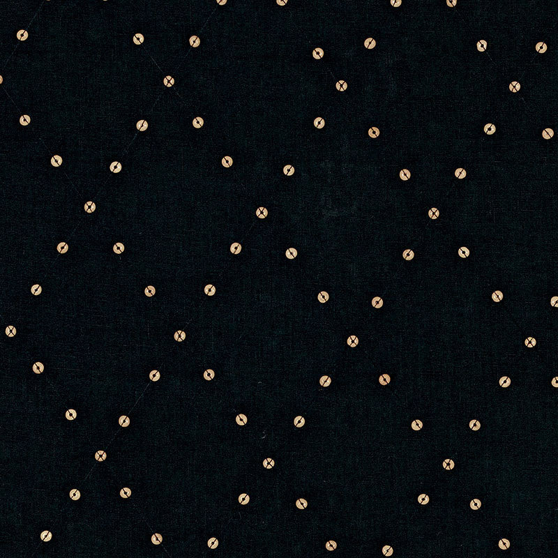 Samoa Diamond Black 69080 by Schumacher Designer Fabric Tribal Chic See Sample INDIA - </p><p>Repeat: Horizontal: 6" (15CM) and Vertical: 8 1/2" (22CM) 53 1/2" (136CM) - Swanky Fabrics -