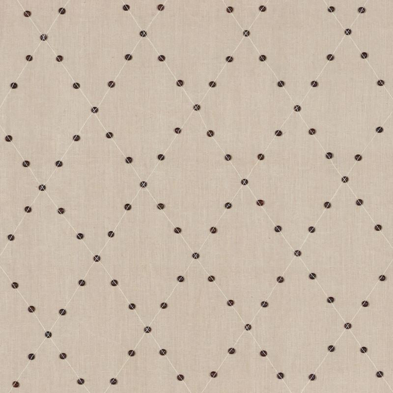 Samoa Diamond Sea Oyster 69081 by Schumacher Fabric Mary-McDonald 75% Linen, 22% Wooden, 3% Spun - Horizontal: 6 and Vertical: 8.5 53.5 - Fabric Carolina -