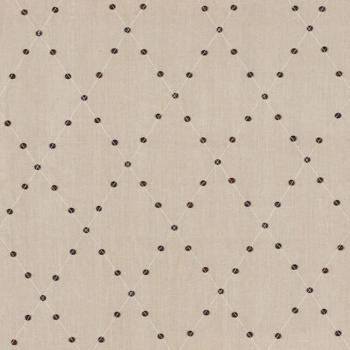 Samoa Diamond Sea Oyster 69081 by Schumacher Fabric Mary-McDonald 75% Linen, 22% Wooden, 3% Spun - Horizontal: 6 and Vertical: 8.5 53.5 - Fabric Carolina -