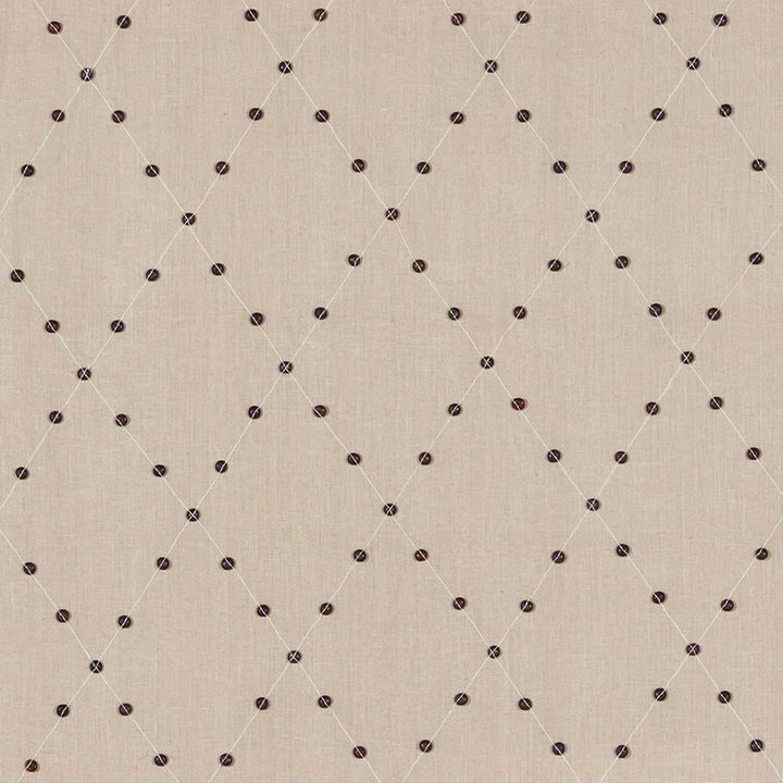 Samoa Diamond Sea Oyster 69081 by Schumacher Fabric MARY MCDONALD LINEN 75% WOODEN BEADS 22% INDIA </p><p>Repeat: Horizontal: 6" (15CM) and Vertical: 8 1/2" (22CM) 53.5 - Fabric Carolina -